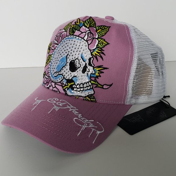 Ed Hardy Accessories - ED HARDY - Scull and Roses HAT - NEW